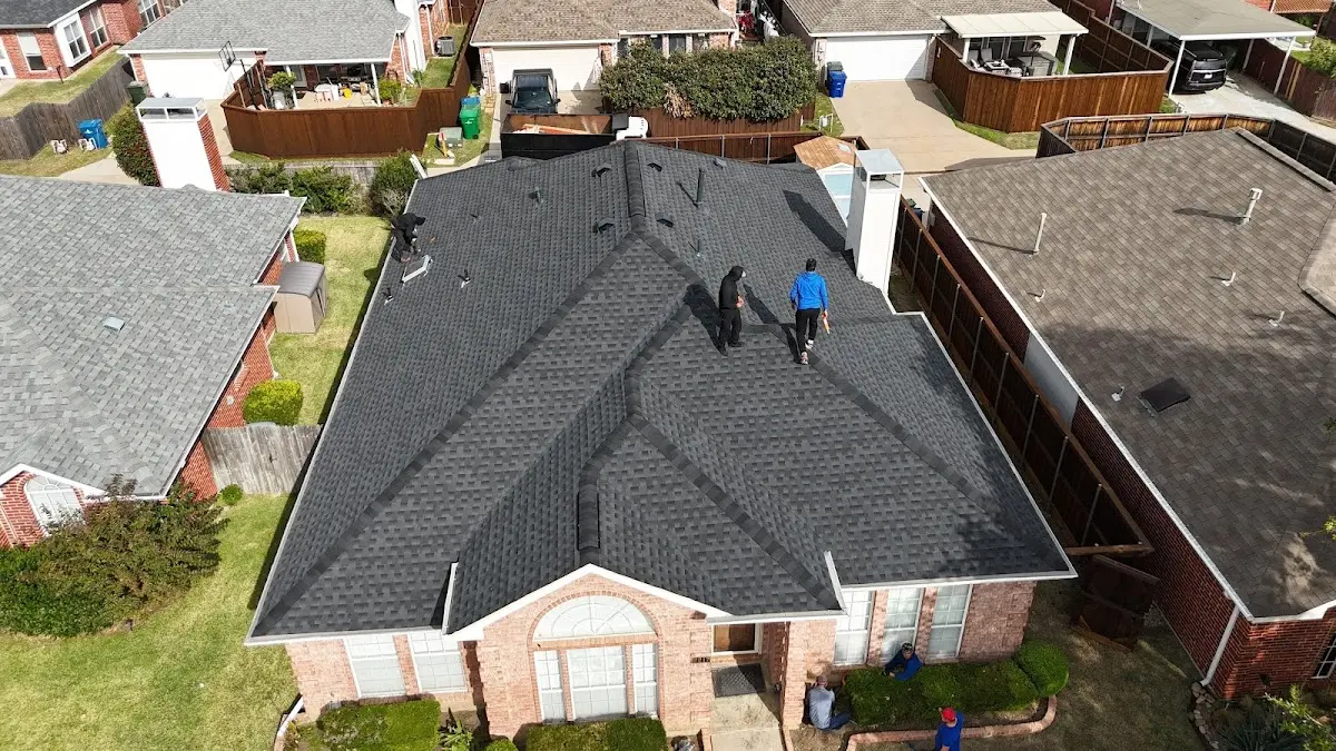 Slate & Tile Roof Repair work in progress on a Oroville East property